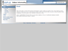 Tablet Screenshot of informatika.ccsh.cz